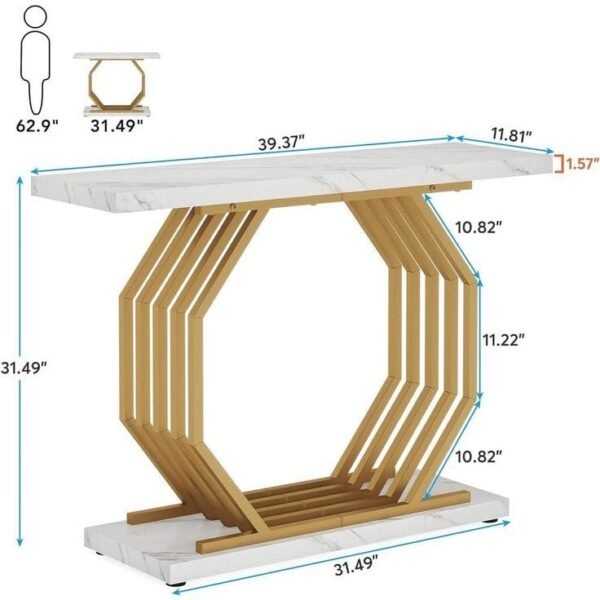 White Modern Table for Decor