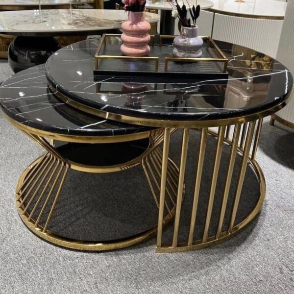 Luxe Modern Black Center Table