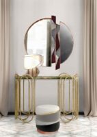 Elite Dressing Mirror with Small Sofa