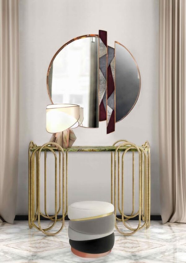 Elite Dressing Mirror with Small Sofa