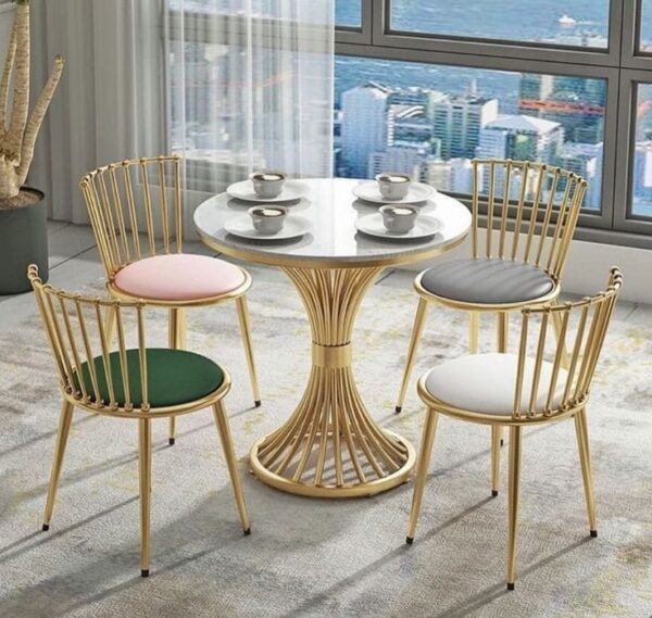 Elegant Set of Table and 4 Chairs