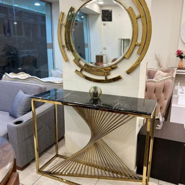 Elegant Mirror with Table