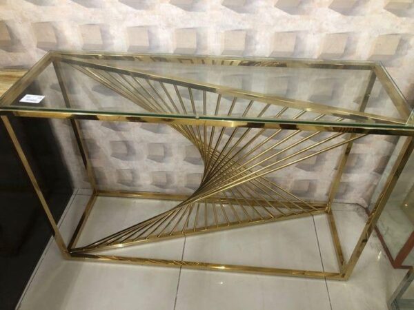 Golden Mirror Table