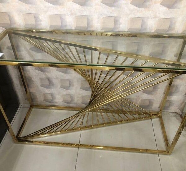 Golden Mirror Table